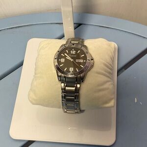 Caravelle by Bulova Men’s Quartz Watch Day Date Stainless Steel